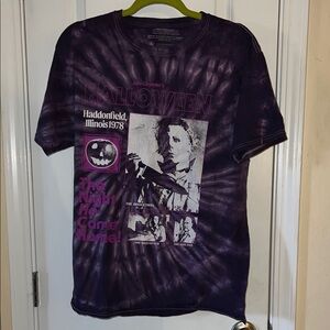 Purple Halloween Graphic Men's Shirt